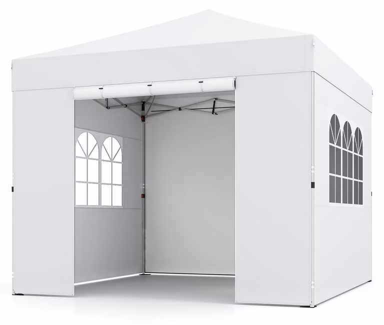 KOMFOTTEU, gazebo pieghevole resistente alle intemperie, dimensioni 3x3 metri, tenda da giardino per l'esterno