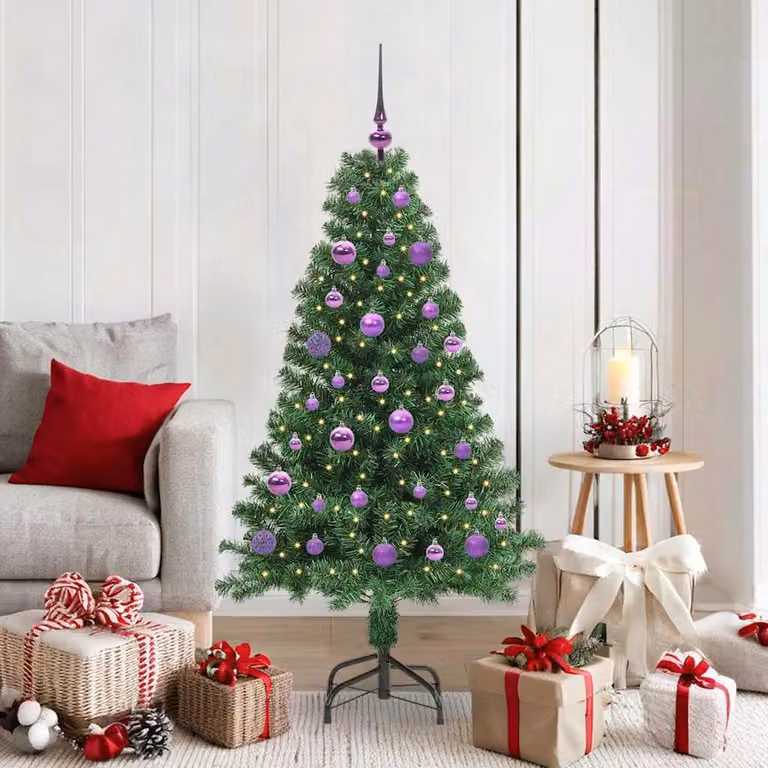 Maison Exclusive - Albero di Natale artificiale con 150 LED e supporto, verde, 150 cm
