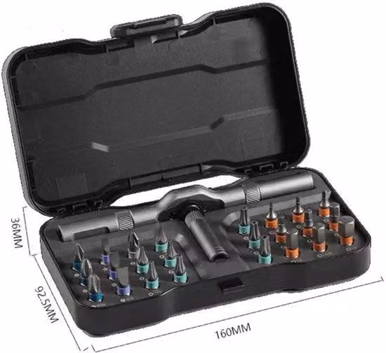 Set di 24 cacciaviti isolati, mini set di cacciaviti per il fai da te, cacciavite di precisione smontabile, set magnetico di utensili di precisione fai da te per computer, telefoni cellulari, orologi e biciclette