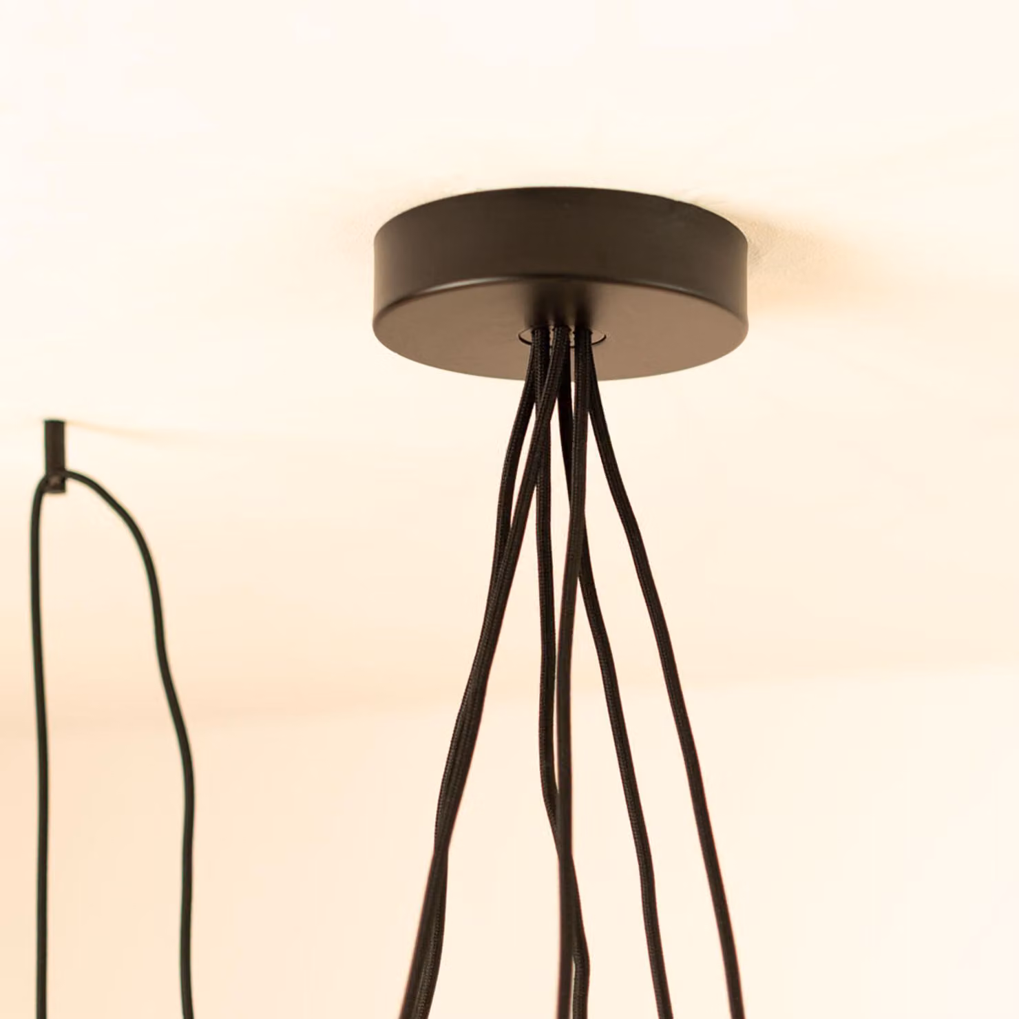 s.luce Modular, placcatura multipla, da 1 a 6 uscite, diametro 15 cm, bianco