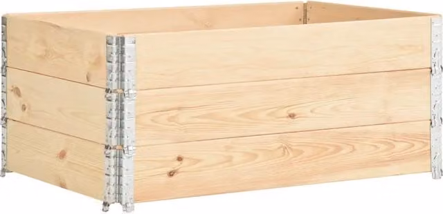 Set di 3 Collari per Pallet in Legno Massello di Pino DESIGN IN, L/P/H: 150 x 100 cm, CFW6349111