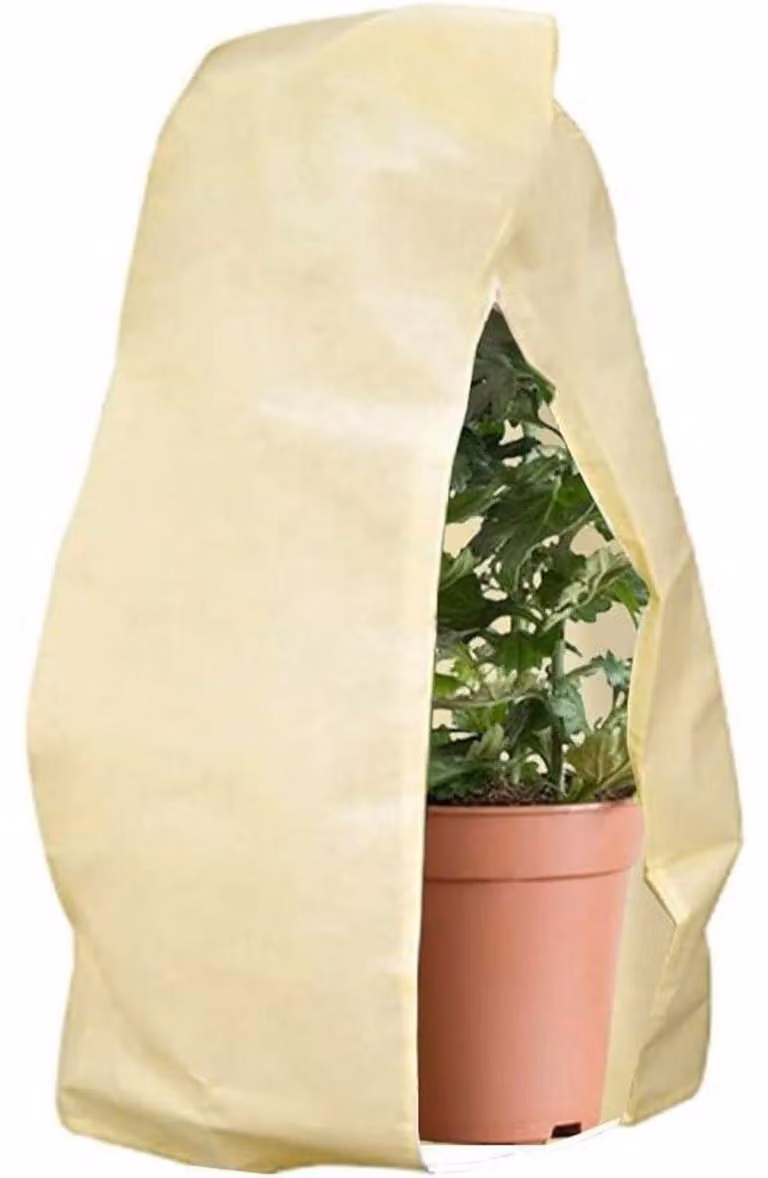 Copertura protettiva per piante, telo copripianta a forma di tenda, 80 x 120 cm, color beige