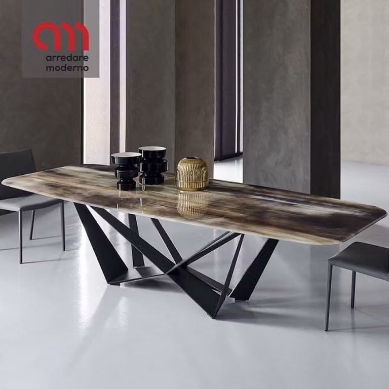 Tavolo Skorpio Crystalart Cattelan Italia