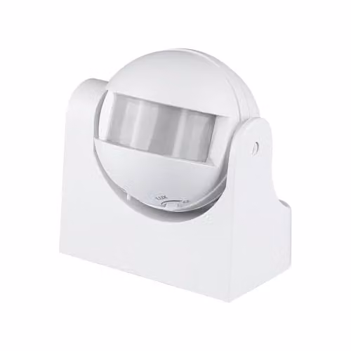 Sensore di Movimento a Infrarossi 180° Montaggio a Plafone Orientabile Colore Bianco (Max 300W) IP44