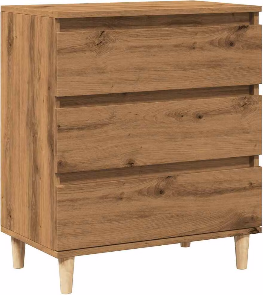 Credenza Rovere Artigianale 60x35x70 cm in Legno Multistrato