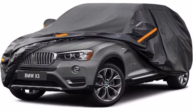 Copertura per auto Autoplane, impermeabile e traspirante, per BMW X3 (2010-2025), con 7 strati, ideale per la copertura completa dell'auto, protezione dalla polvere, colore nero