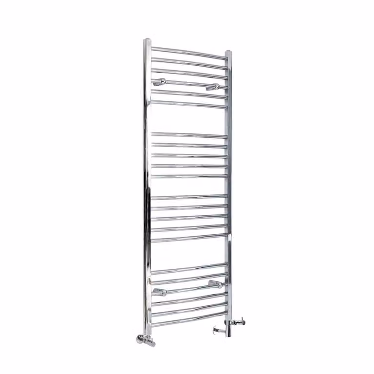Scaldasalviette Misto Curvo - Termoarredo Bagno Cromato - 1600 x 600mm - 490W - Kent