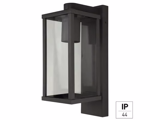 Lampada da parete per esterni E2 Tara IP44 E27 15 W antracite