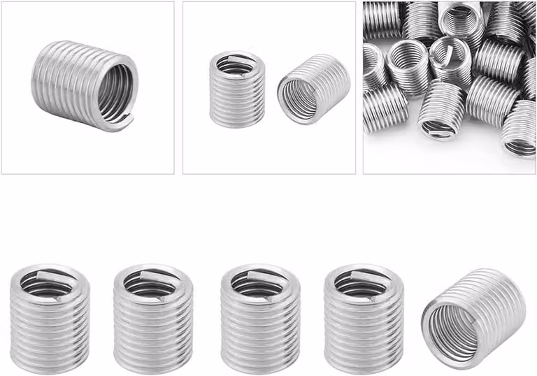 100 inserti filettati a spirale Helicoil M8 x 125 - acciaio inossidabile 304
