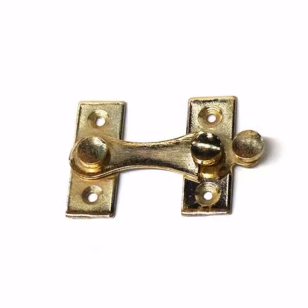 Gancio a tempesta EDM a forma di H 8 cm ottone destro