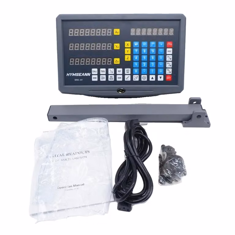 Tornio di fresatura, kit di lettura digitale DRO, encoder a riga lineare, display SNS-3V