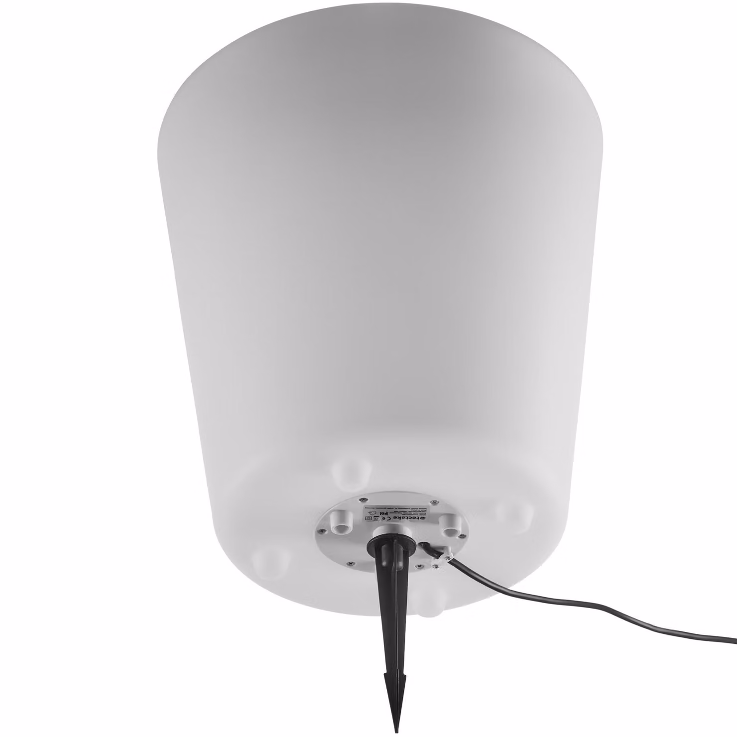 Cilindro luminoso Luminous Curve Cooler tectake, LED RGB con telecomando, bianco, H: 38 cm, L: 38 cm, P: 12 cm – 3