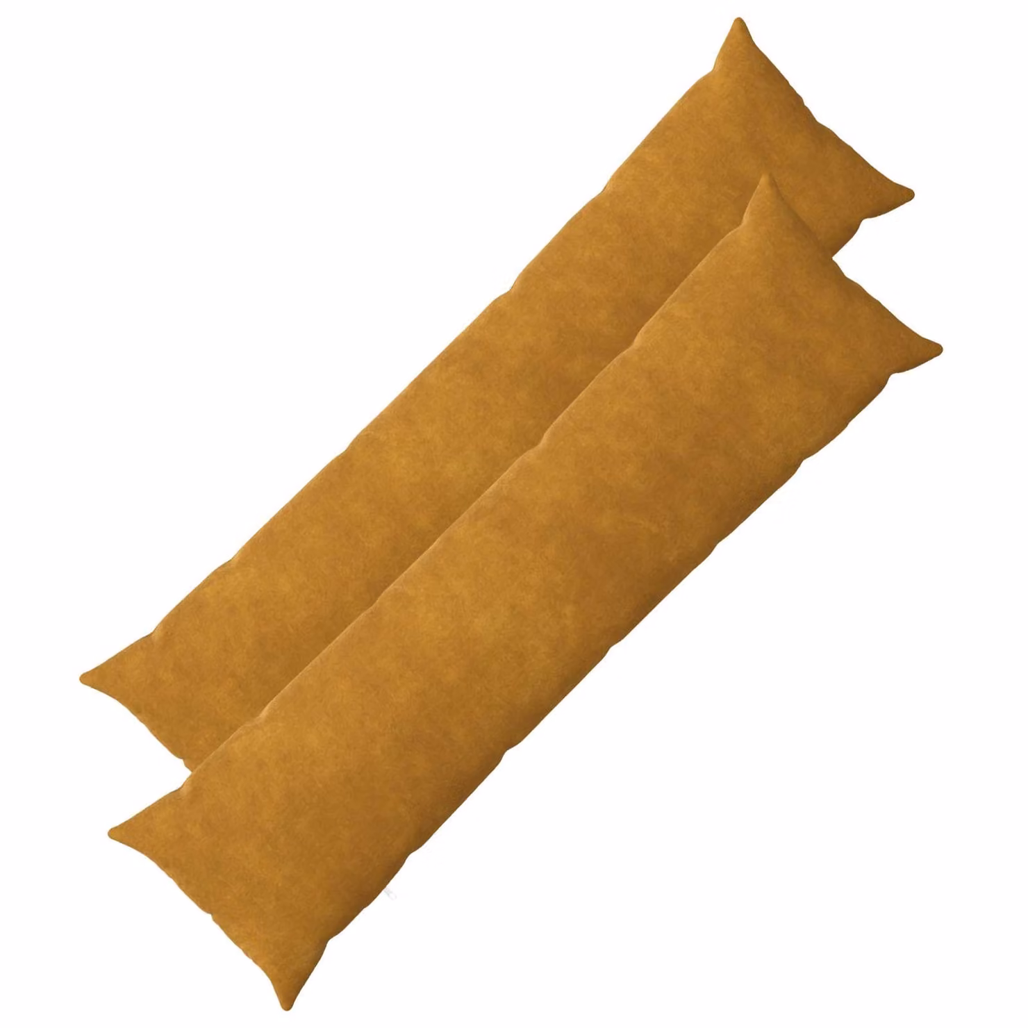 Set di 2 federe vidaXL HEERLEN in microfibra gialle, L 145 cm x L 40 cm