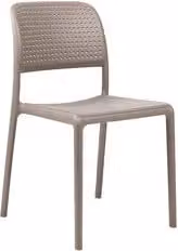 Sedia da esterno Nardi Bora Bistrot in polipropilene color grigio opaco