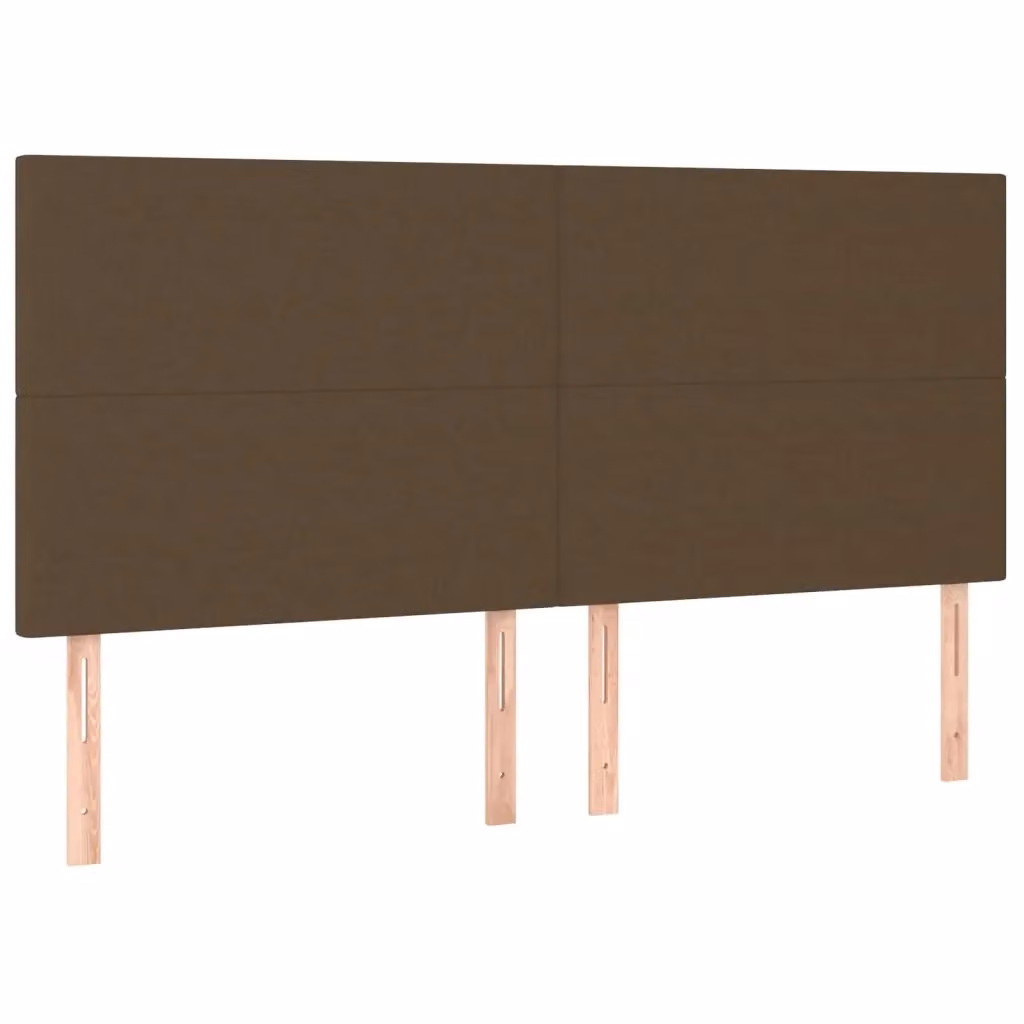 Testiera decorativa Design Mania in tessuto marrone scuro L: 200 cm, P: 5 cm, H: 118/128 cm – 2