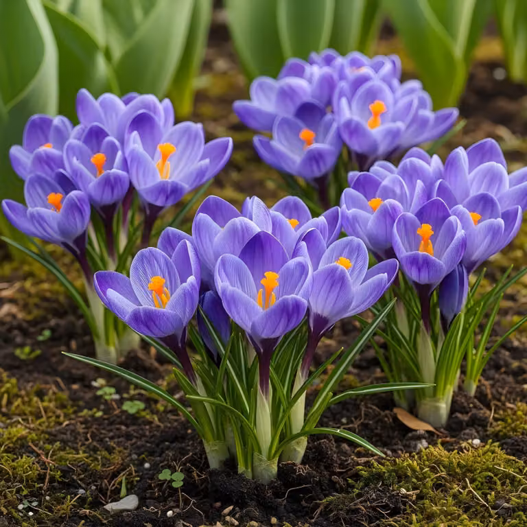 Bulbi da fiore Exotenherz - Crocus Crocus Blue (30 pezzi) Diametro 7-8cm