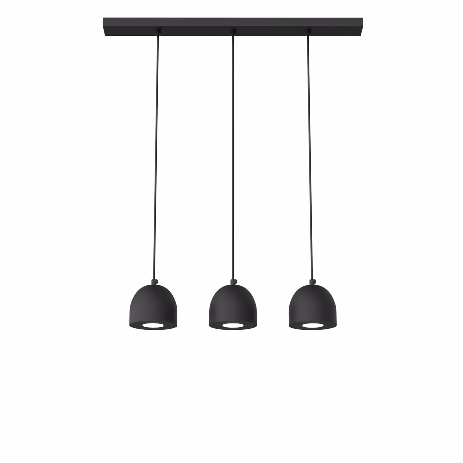 Lampada A Sospensione Campanella Linear X3 Monocolore Opaca