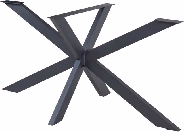 Struttura per tavolo industriale in metallo nero con altezza regolabile HELLOSHOP26 L/P/H: 98 x 58 x 43 cm