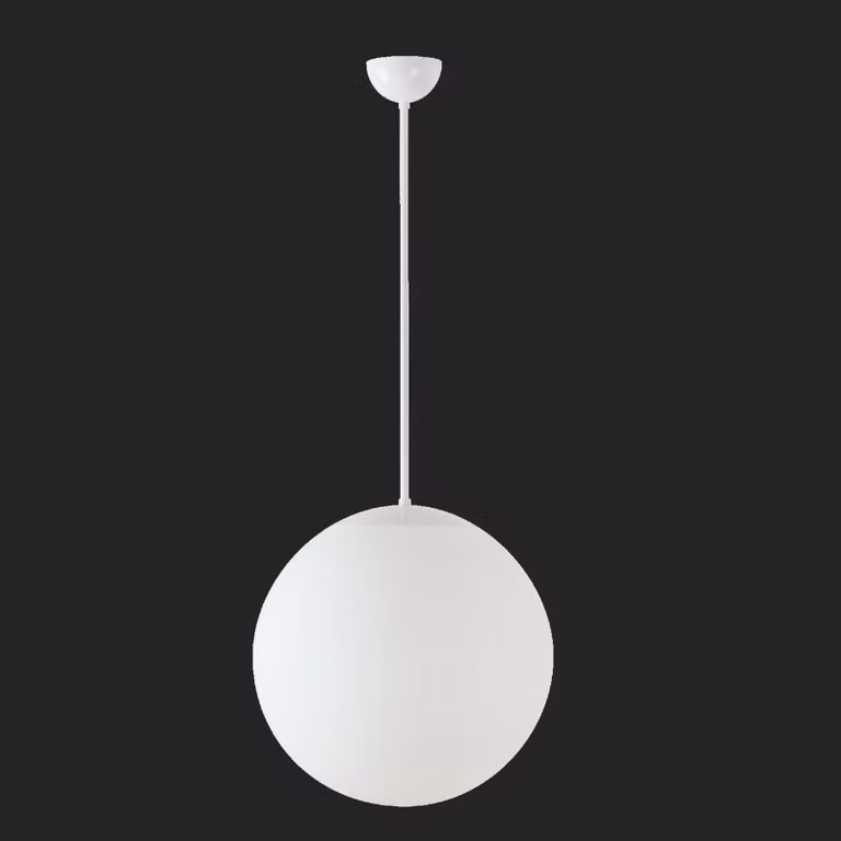 OSMONT ADR68804 ADRIA P3 apparecchio a sospensione in vetro bianco IP40 4000 K 27W LED combinazione di emergenza 1 h