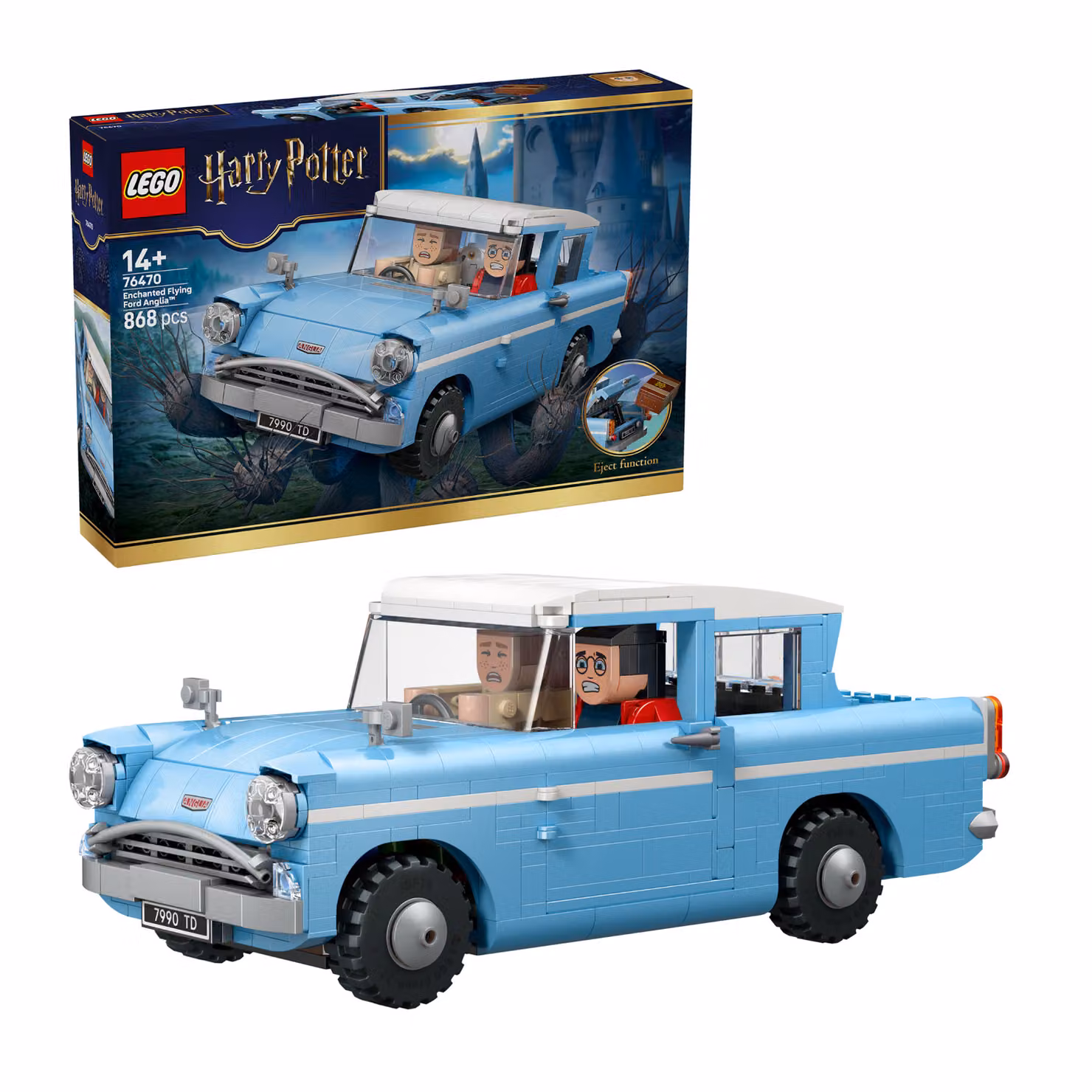 Lego Harry Potter Ford Anglia volante incantata 76470 blu 868 pezzi – 3