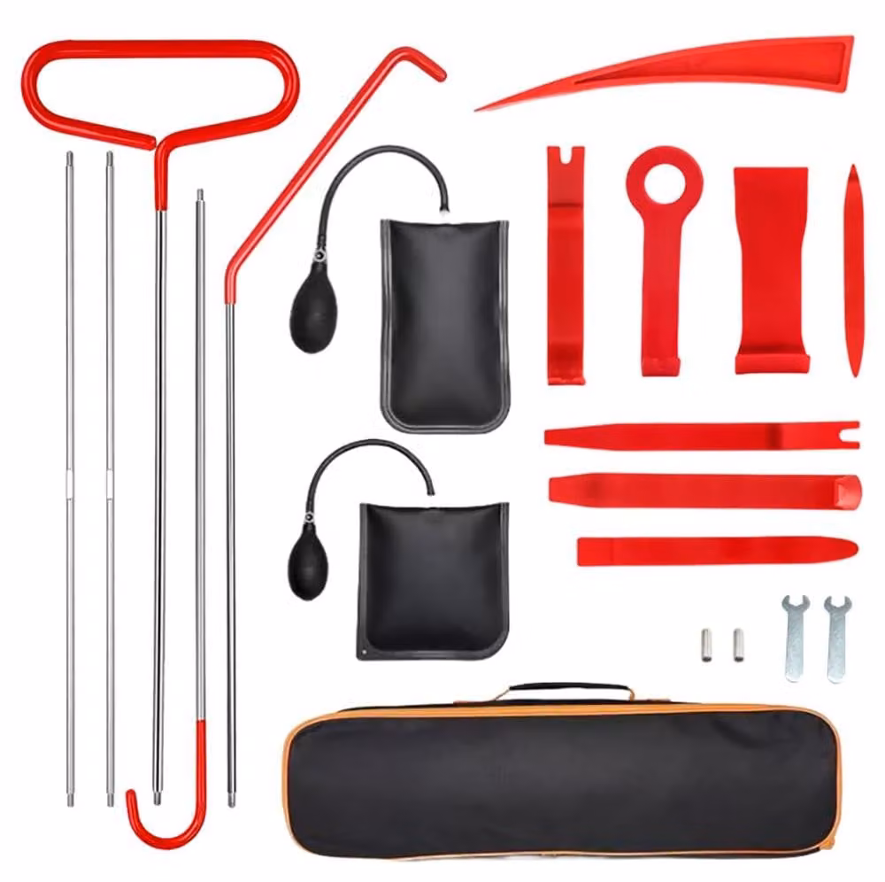 Kit di 20 cunei per smontaggio – Utensili per auto – Cunei per filtro dell'aria – Cunei resistenti all'usura – Kit di emergenza – Costruzione in acciaio di alta qualità – Utensili per l'apertura delle portiere