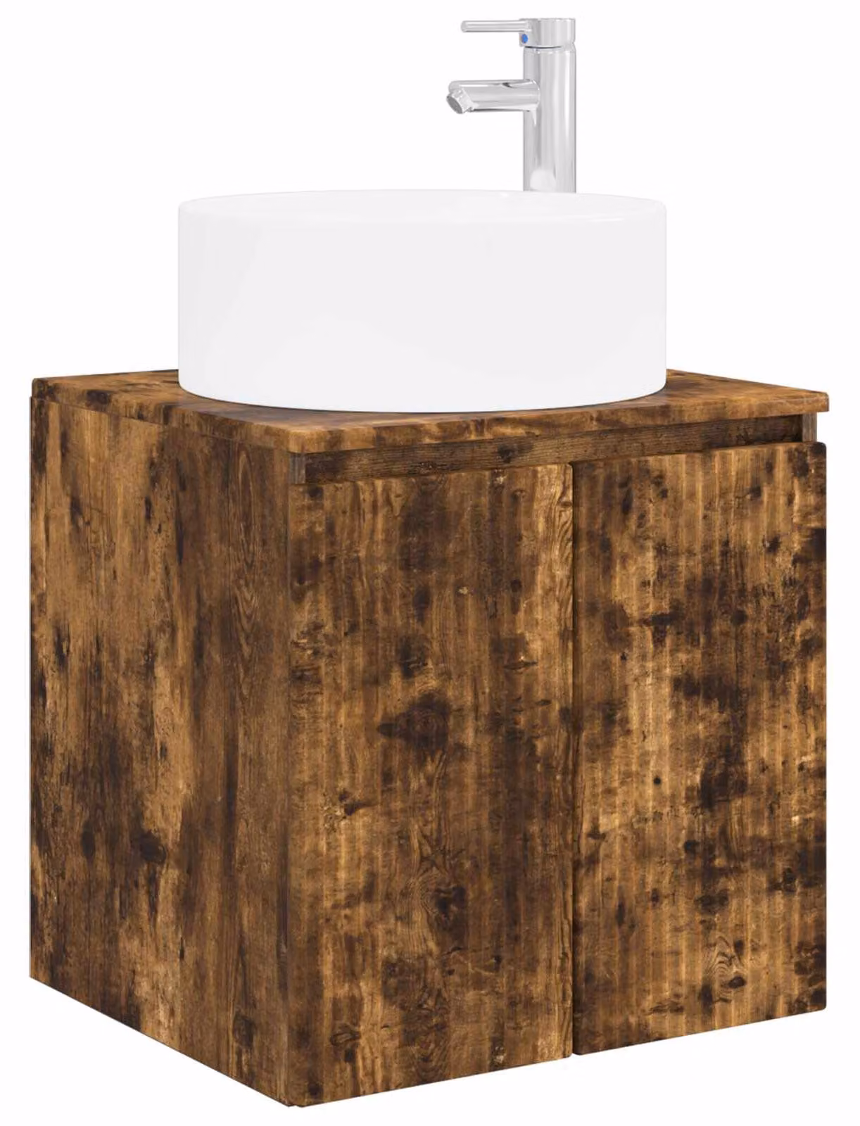 Mobile lavabo da parete Rovere Fumo 49,5 x 44,5 x 65,5 cm