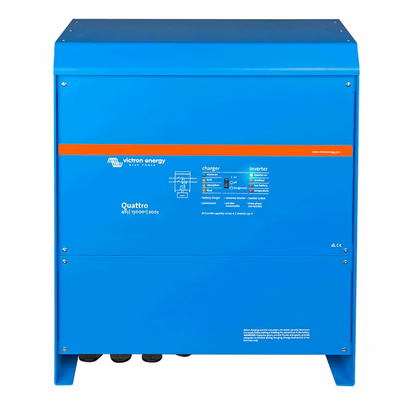Victron Quattro 48/15000/200-100/100 Inverter e regolatore di carica 230 V VE.Bus