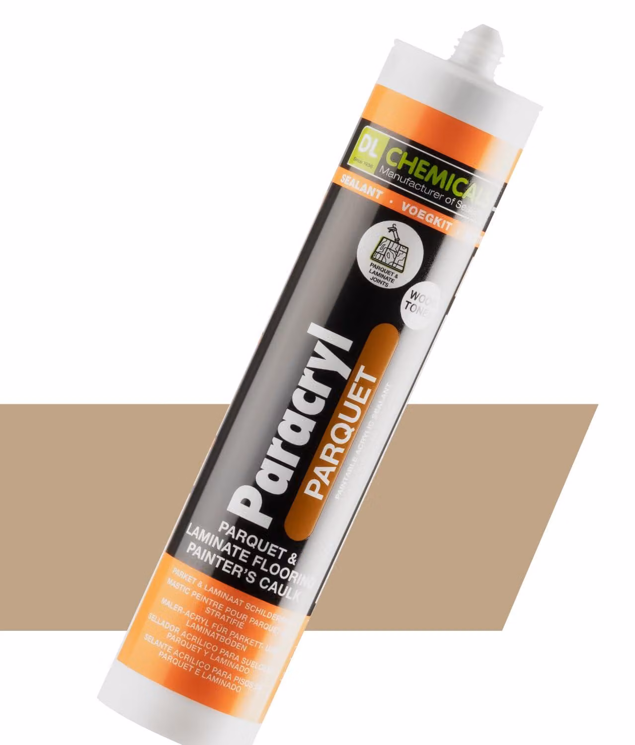 Stucco elastico, levigabile, da 310 ml, per parquet e laminato