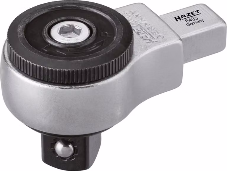 Hazet Cricchetto reversibile a innesto 6401N - Attacco quadrato 9 x 12 mm - Quadrato pieno 6, | 6401N