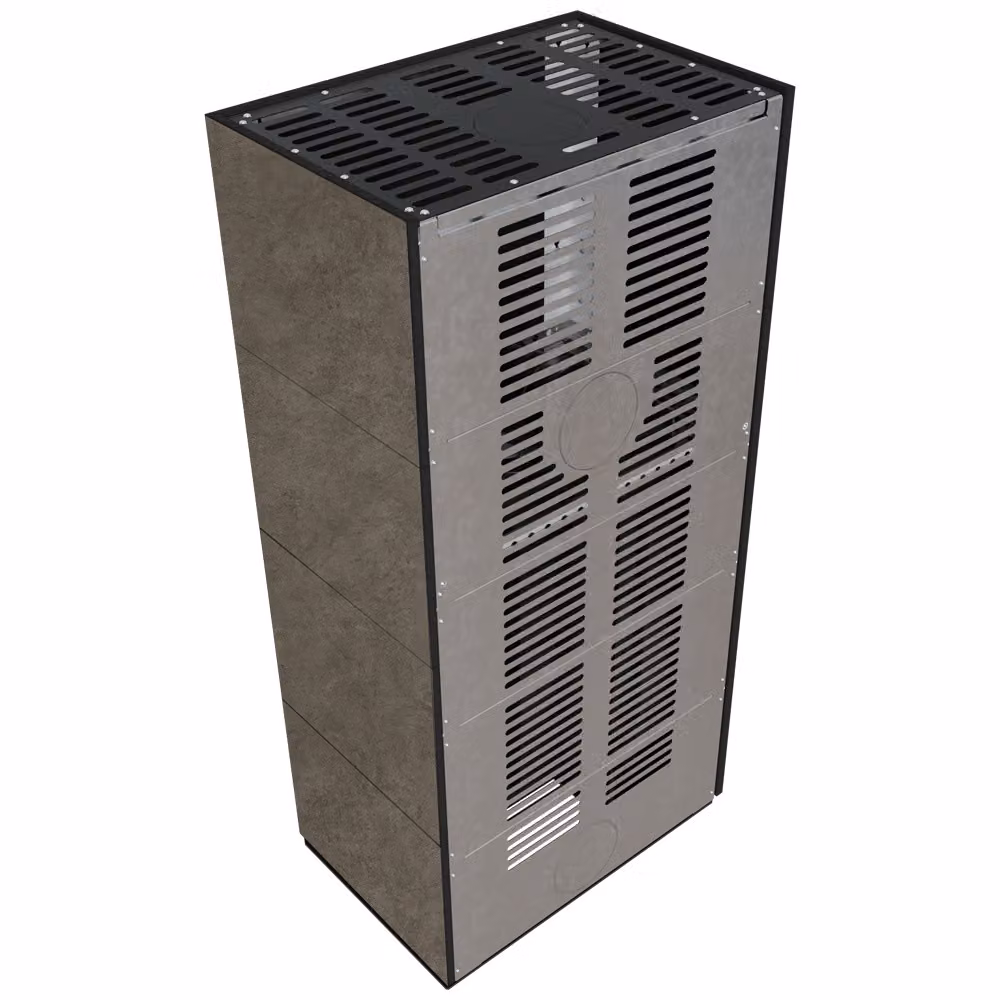 Kit camino KRATKI FLOKI BOX sinistro 8 kW Ø 160 sinterizzato al quarzo FOKOS PIOKRATKI MBO