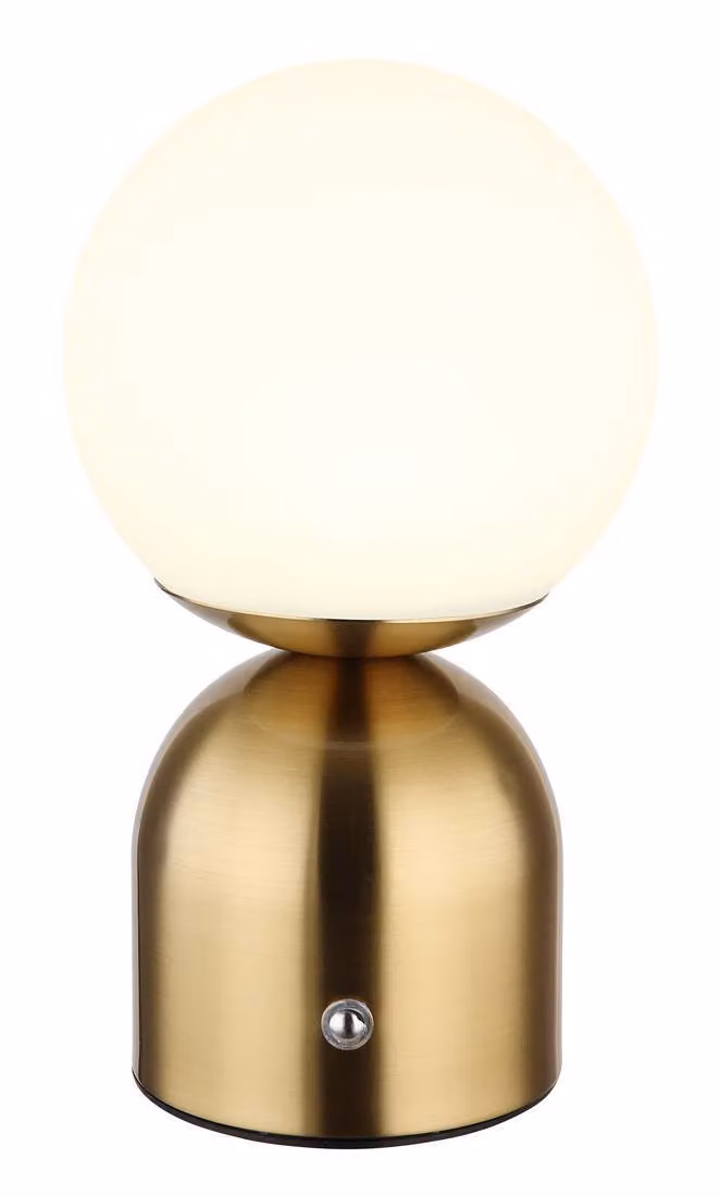 Lampada da tavolo a LED, metallo, touch dimmer, memoria, H 20 c, ottone