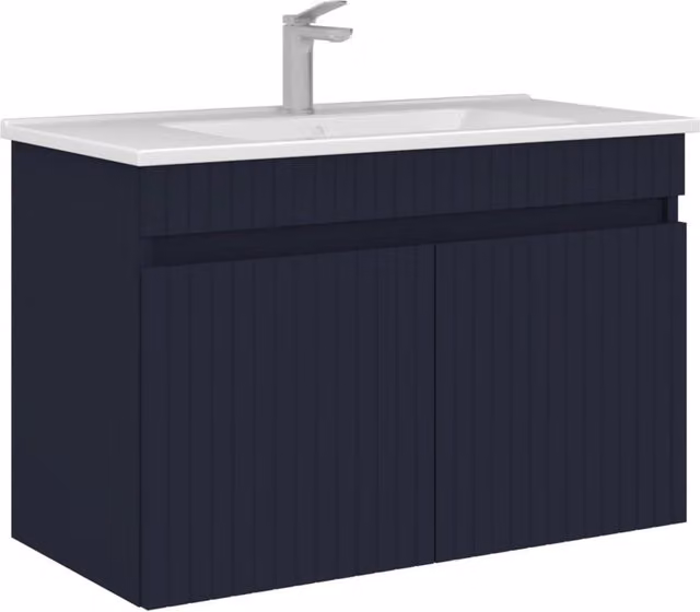 Mobile lavabo "Tivoli 85" - 85 x 45 x 57 cm - Blu navy opaco