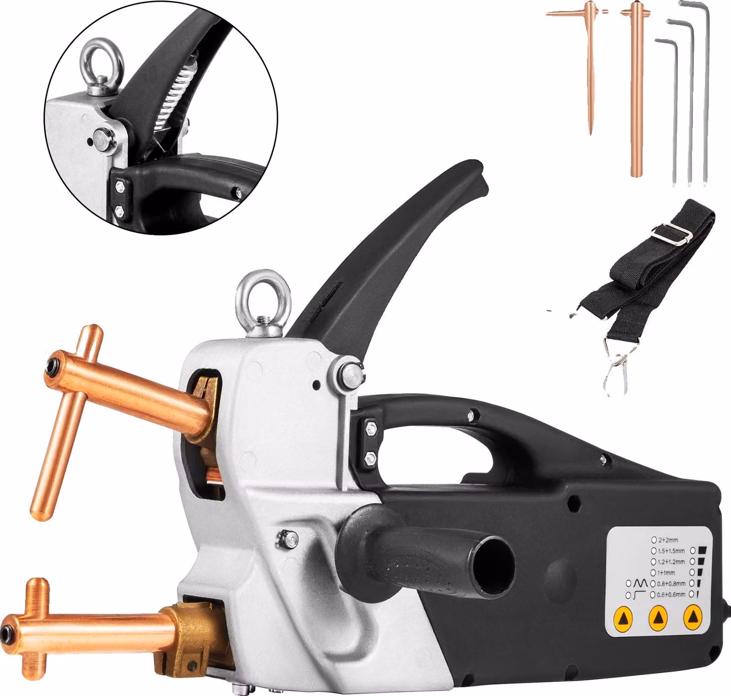 Pistola elettrica per saldatura a punti, pannello di controllo distinguibile, portatile, 400 V