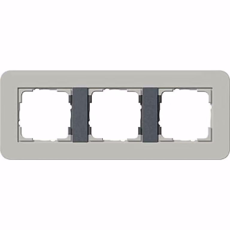 Gira 0213422 Cornice di copertura a 3 moduli Gira E3 Grigio/Antracite