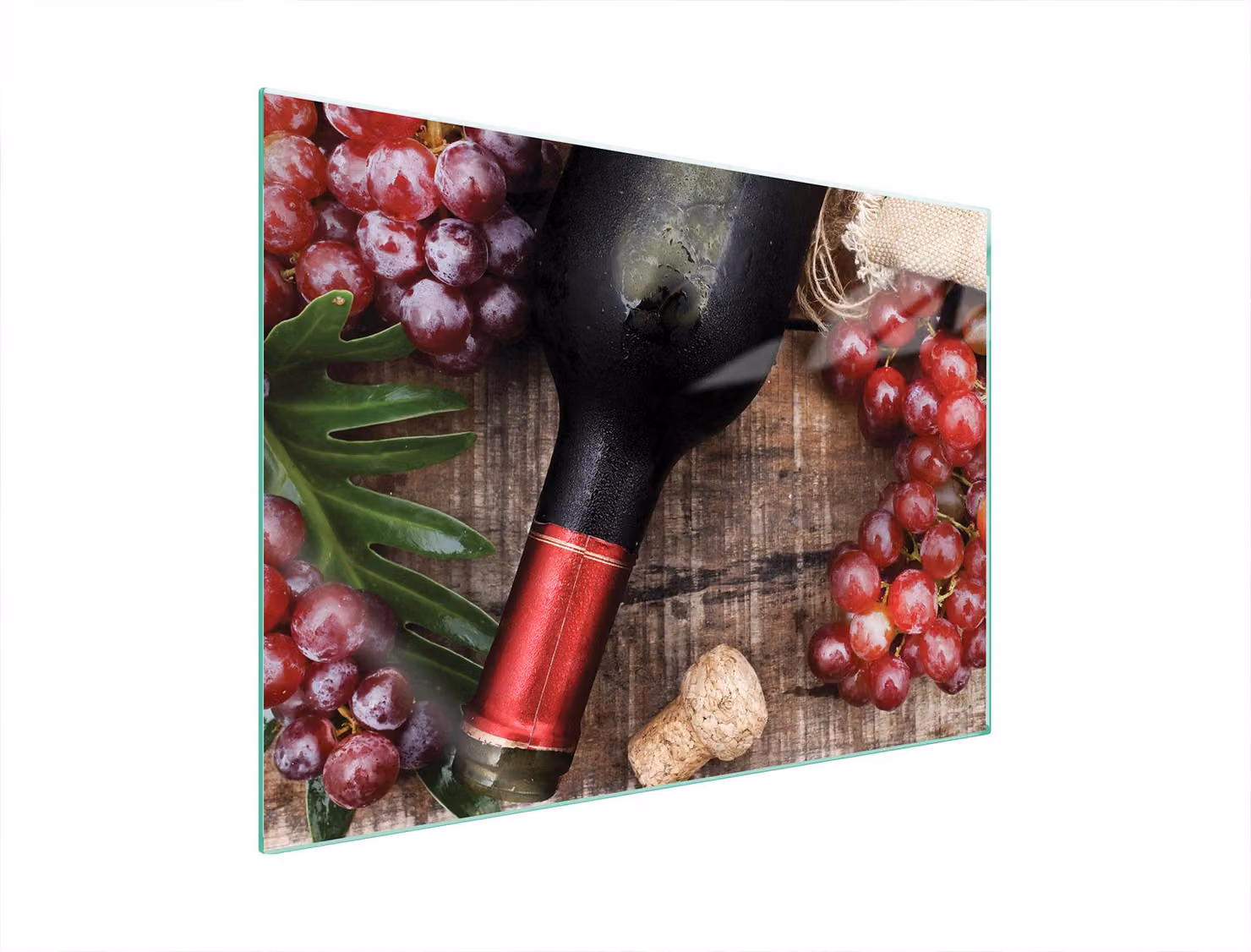 Piatto Di Protezione In Vetro Per Il Cuore 70X52 Vino