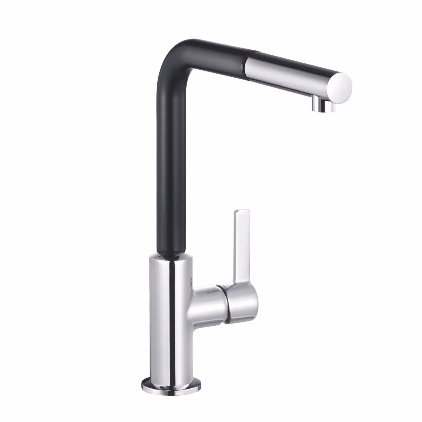 KLUDI L-LINE S Mitigeur monocommandé pour évier, Eco, levier fermé, becs extractibles, 408518775, 408518775