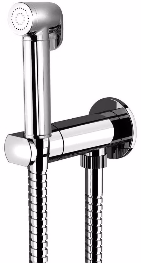 Sapho Baterie - Miscelatore da incasso con doccia bidet, rotondo, cartuccia progressiva, cromo DB700