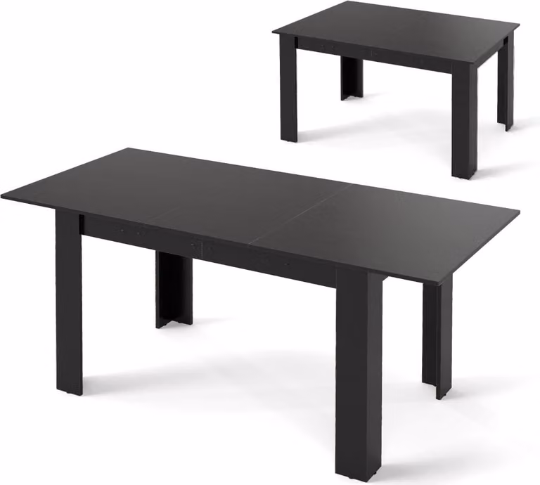 Tavolo da pranzo estensibile per 4-6 persone, 120-158 cm, capacità 110 kg