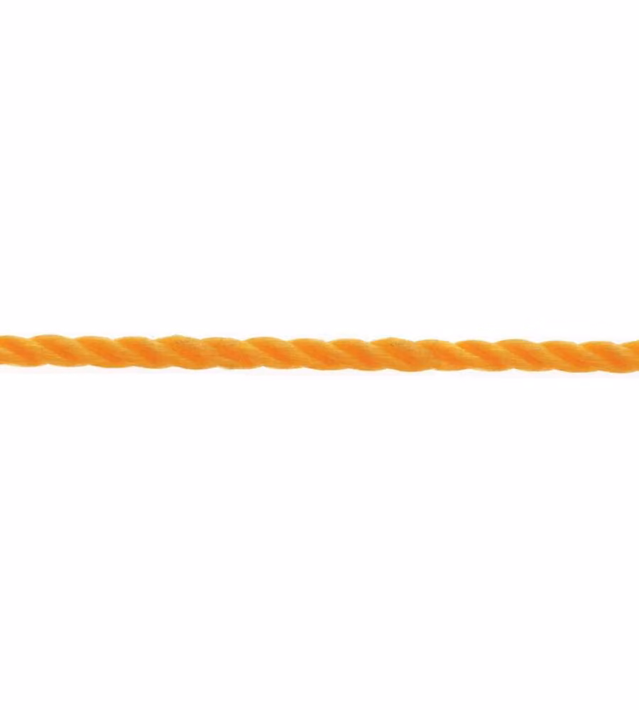 Corda polipropilene 8 mm arancione galleggiante max 130 kg