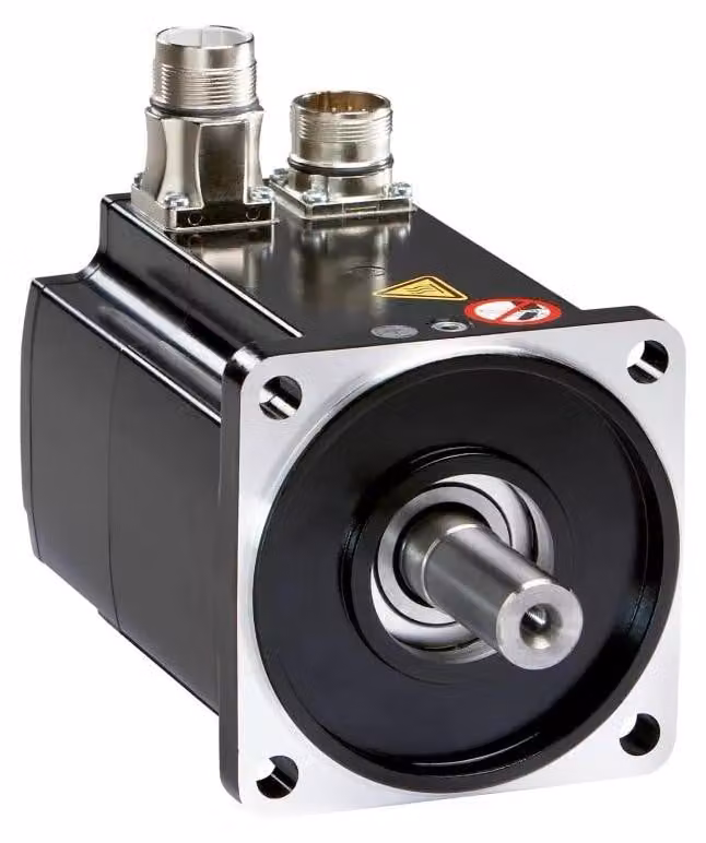 Servomotore Schneider Electric, Lexium BMH, 205 mm, 34,4 Nm, chiavetta, IP65, monogiro 128 P/U, M40+M23 ad angolo BMH2051P31A2A