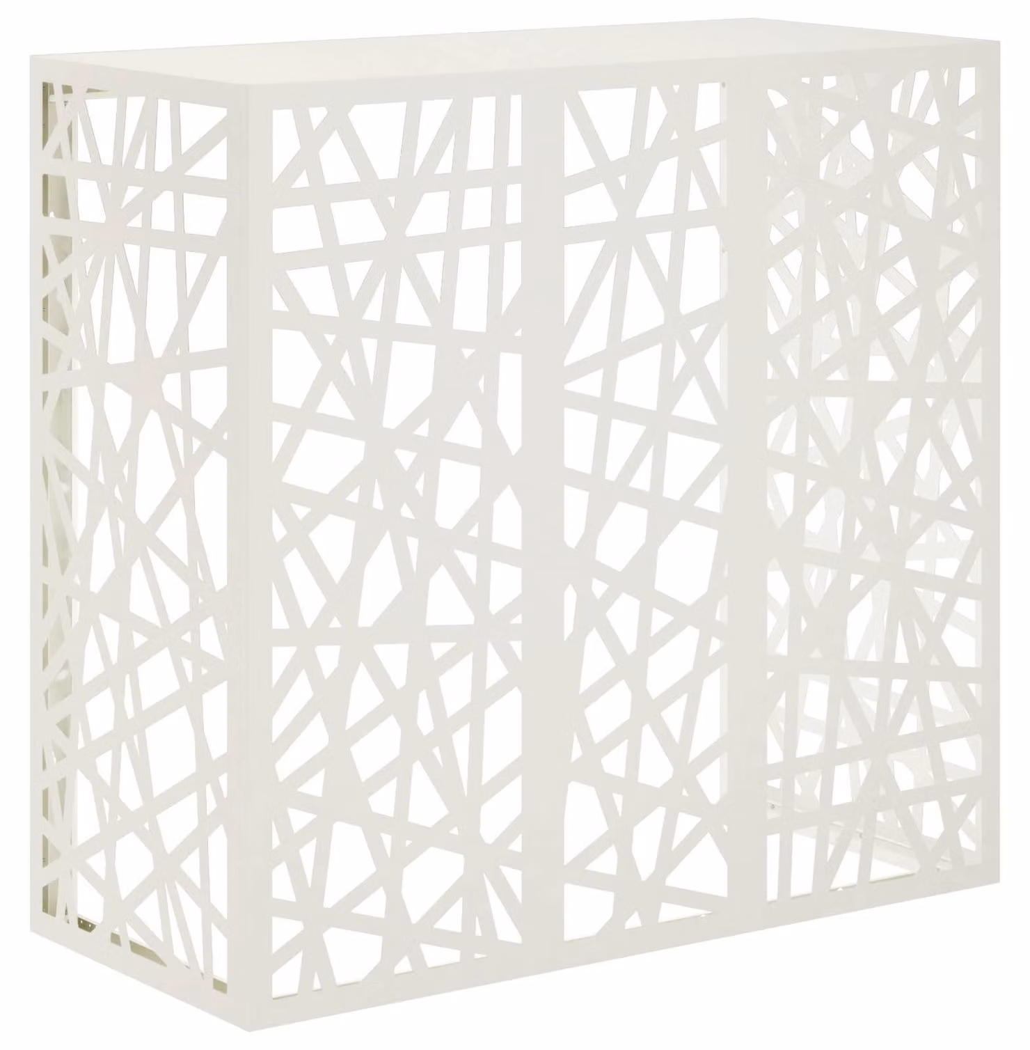Coperchio per aria condizionata bianco 110 x 50 x 105 cm acciaio