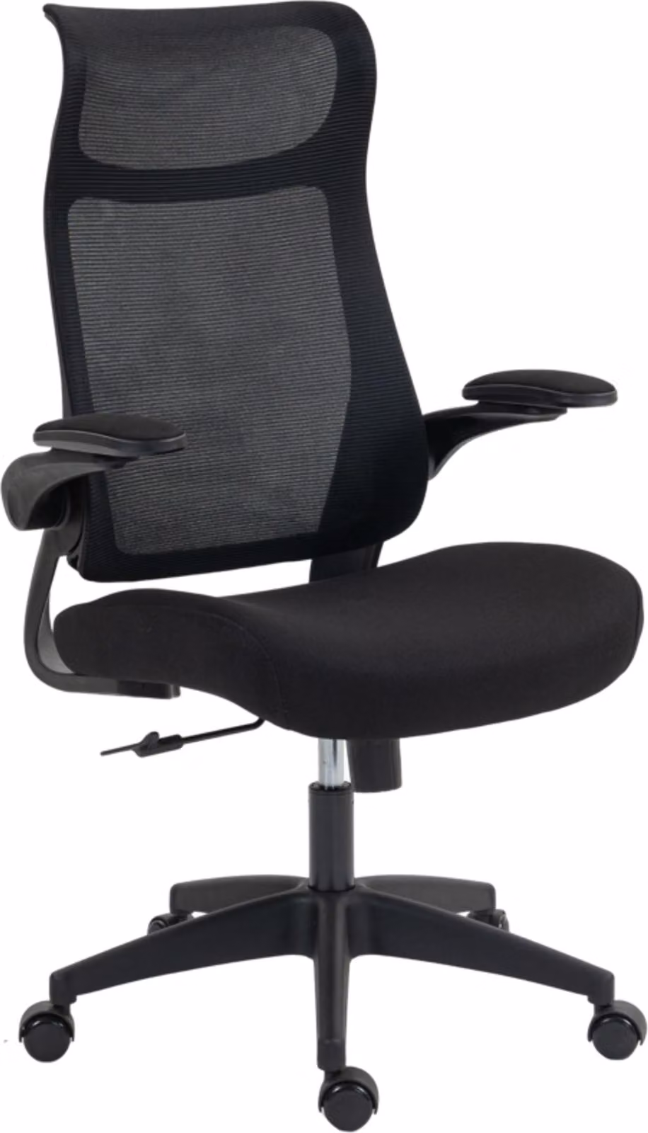 Sedia da ufficio ergonomica con braccioli 3D, schienale in rete, schienale a S, poggiatesta, funzione di inclinazione, nero