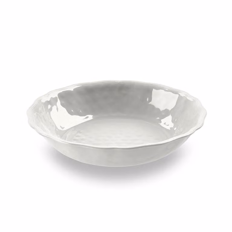 insalatiera in melamina, Linea York Bianco, dim. 35x7cm