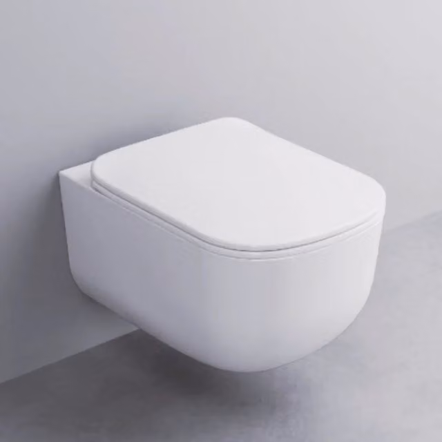 Wc Sospeso Senza Brida Ceramica Cielo "Era" Bianco Lucido