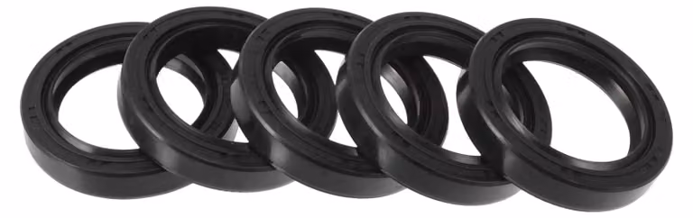 Guarnizione labiale a doppia labbra, modello TC, dimensioni 32x45x8 mm, materiale NBR, colore nero, confezione da 5 pezzi