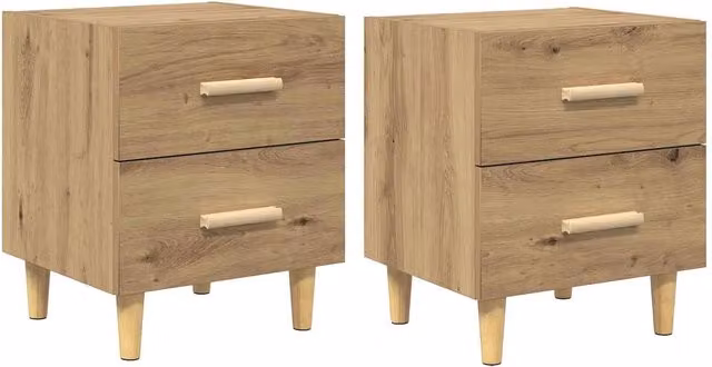 Armadio letto moderno in legno ingegnerizzato con 2 cassetti, finitura rovere opaco, colore marrone, L: 40 cm, P: 35 cm, H: 47 cm