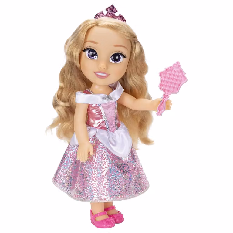 Bambola Disney Princess My Friend Aurora Jakks, colore rosa, Altezza: 36 cm