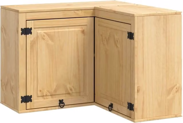 Pensile da cucina | Armadietto SKI Marrone Miele 80 x 80 x 60 cm Pino massello