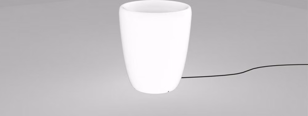 Lampada decorativa da giardino a LED per esterni Nowodvorski FLOWERPOT bianco, plastica 9711
