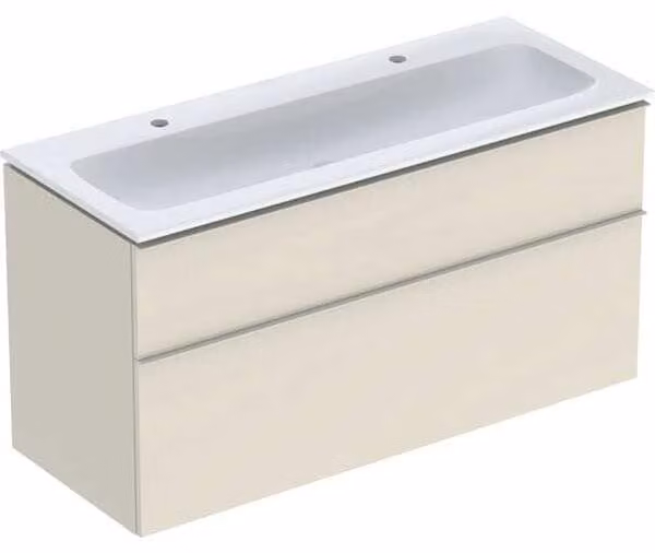 Geberit iCon Set lavabo pour meubles avec meuble sous-lavabo, 2 tiroirs, 120x63x48 cm, 502334, 502.334.JL.1, 502.334.JL.1